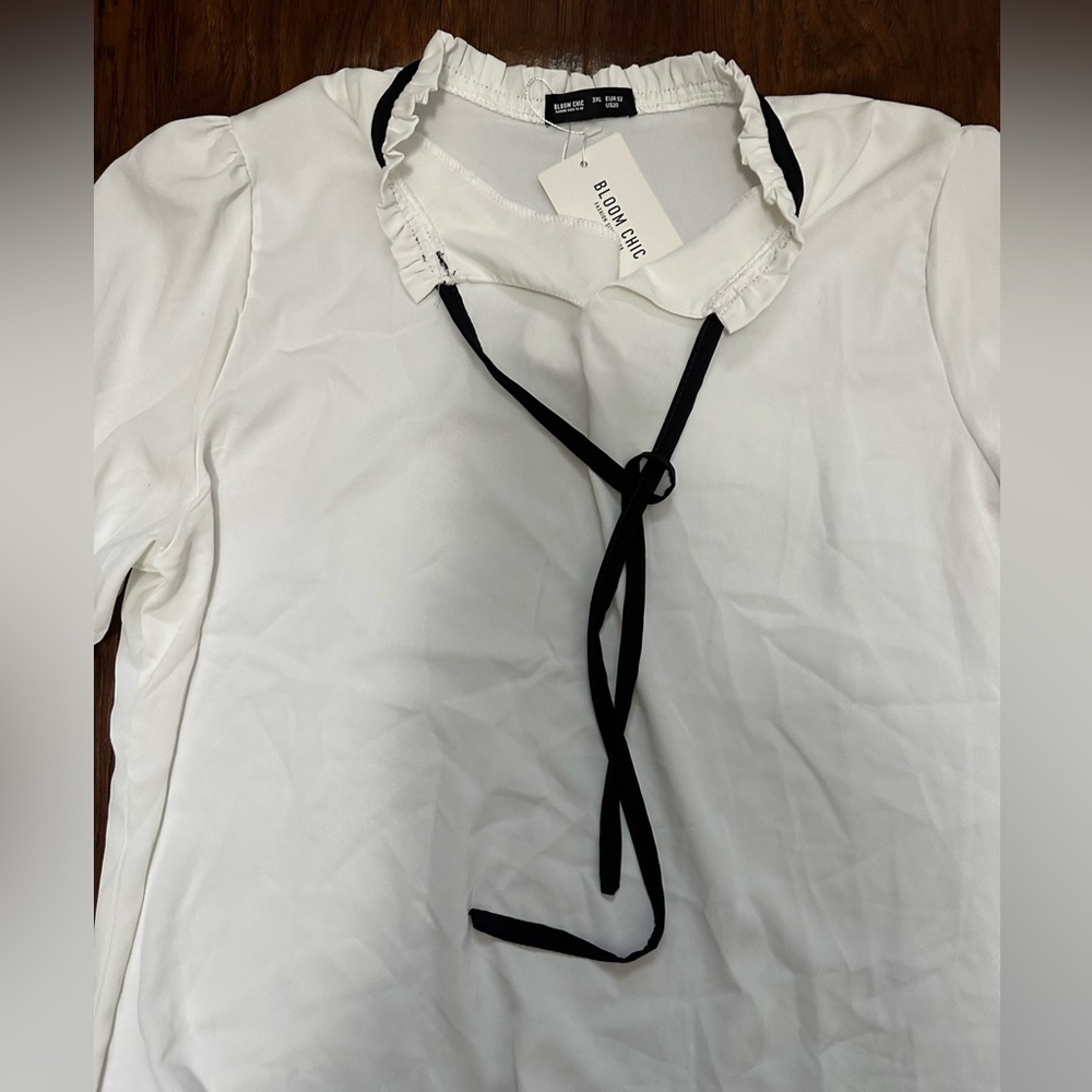 White Tie Blouse
